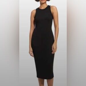 Theory Black Racer Tank Dress